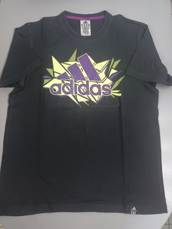 Tee-shirt vintage adidas noir avec super flocages taille M