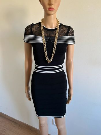 Robe noire et blanche à manches courtes Morgan taille XS excellent état