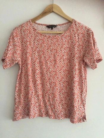 Top fleurs corail