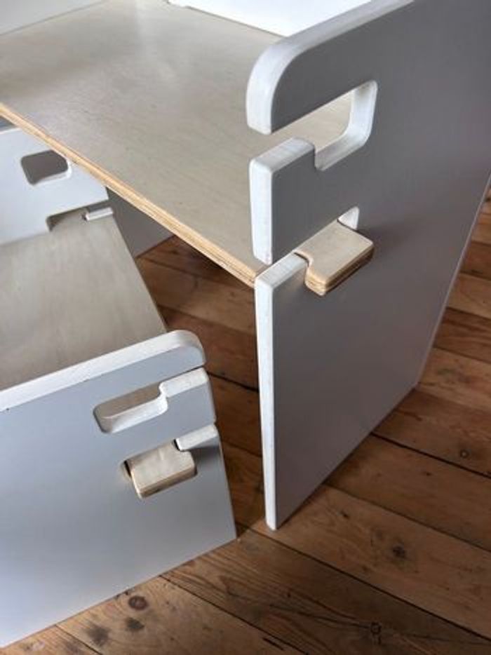 Table bureau évolutif et sa chaise pour les tout petits maternelle - photo numéro 8