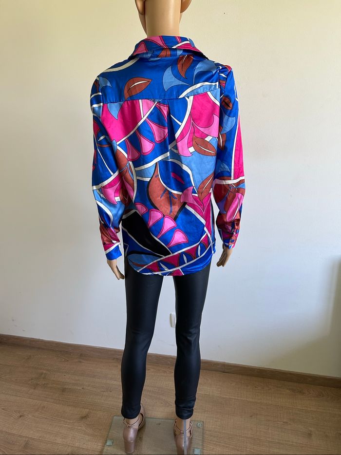 Chemise imprimée neuve à manches longues In Vogue taille S - photo numéro 6