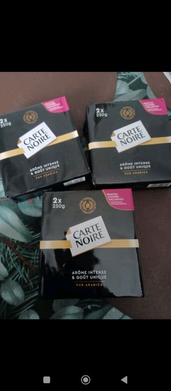Lot de 3 kgs de café moulu carte noire à 35€