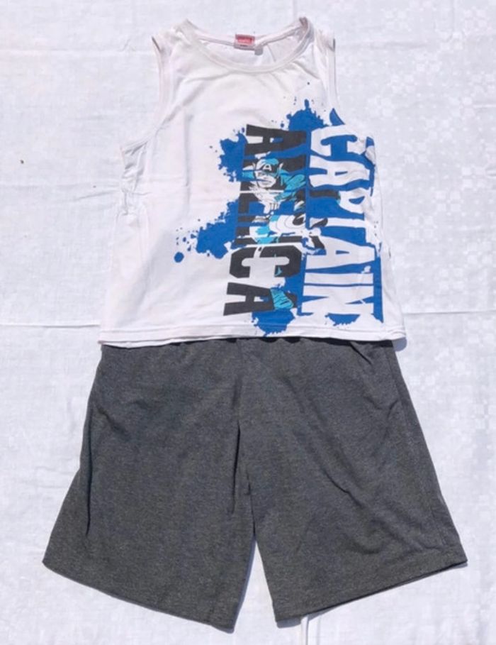 Marvel - Tee shirt / Short - 100% coton - Taille 10 ans