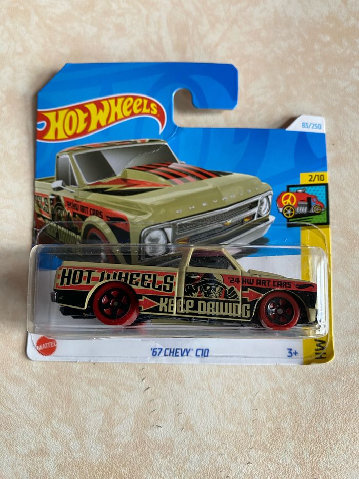 Miniature hot wheels Chevy C10 1967