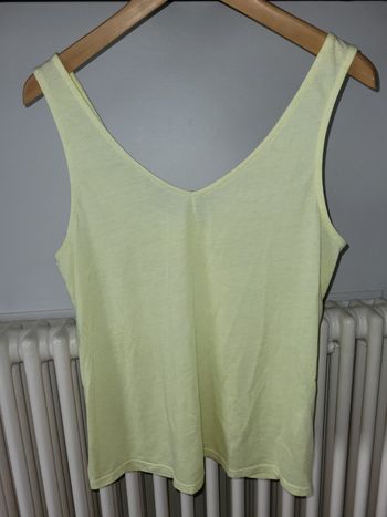 Débardeur jaune chiné