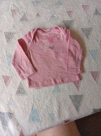 T-shirt rose coeur