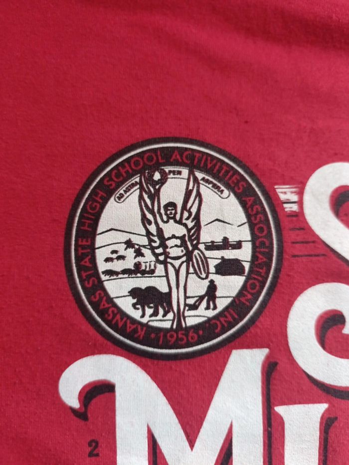 T-shirt State Music Festival kansas hight school 2022 rouge M - photo numéro 3