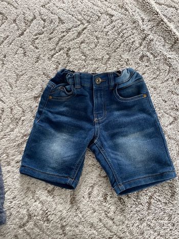 Short en jean garçon été léger réglable à la taille