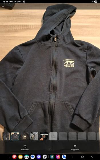 Veste à capuche airness 12 ans GF102