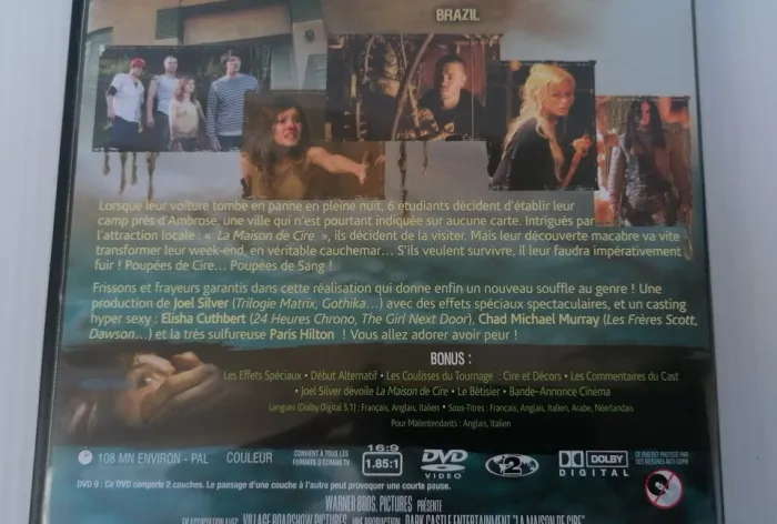 Dvd La maison de cire (Paris Hilton, Jared Padalecki). - photo numéro 3