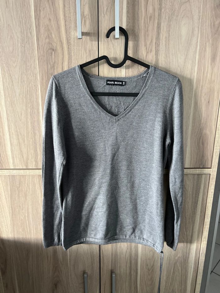 Pull gris Pearl beach