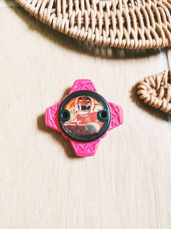 🌟 Power rangers Ninja steel - Etoile ishiban/badge en mousse rouge ranger Wild force - marque Bandai