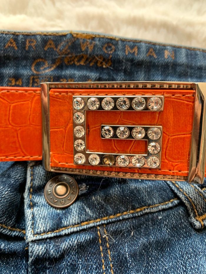 Magnifique Ceinture orange - photo numéro 2