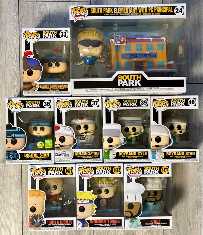 Lot de 9 Figurines Funko Pop South Park