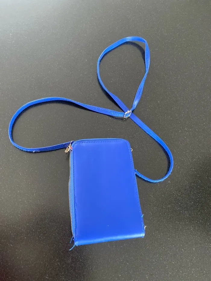 Pochette portable bleue - photo numéro 2