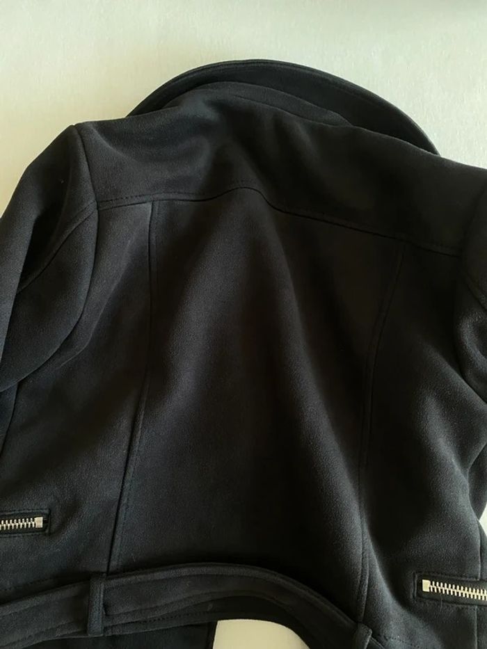 Lederjacke in Wildlederoptik