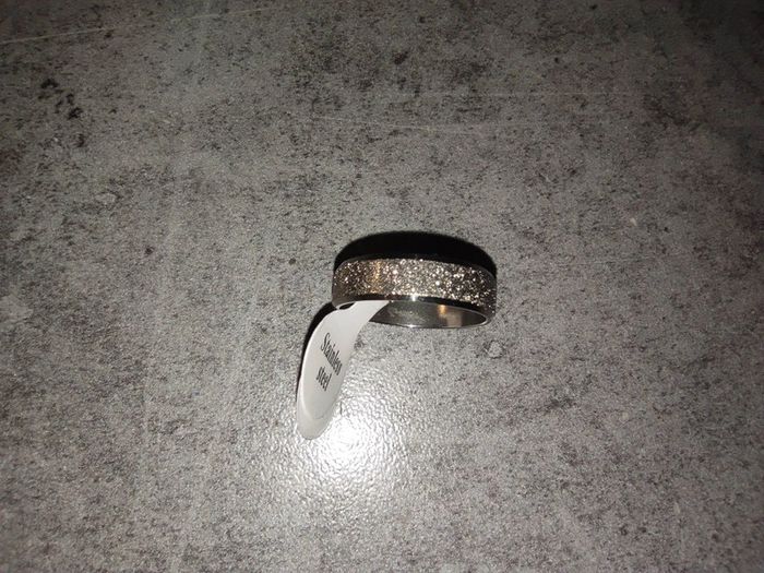 Bague métal argenté finement ciselée - photo numéro 2