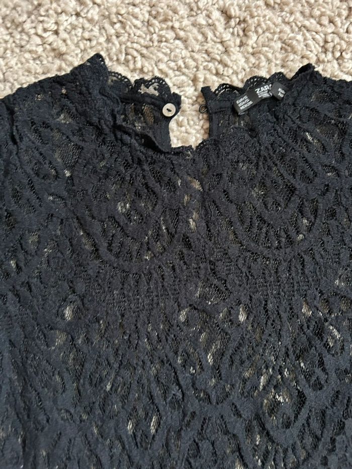 Haut dentelle manches 3/4 - photo numéro 4