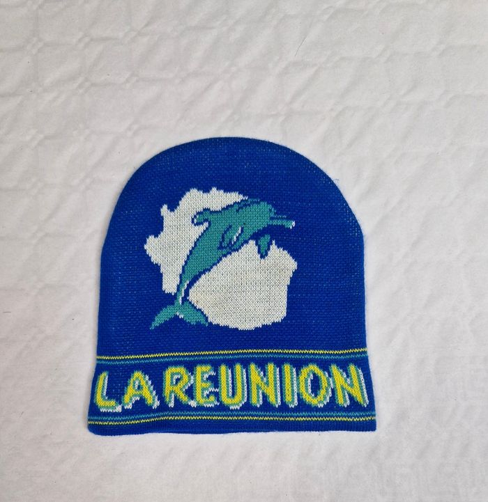 Bonnet mixte homme / femme , la réunion , vintage , Bleu