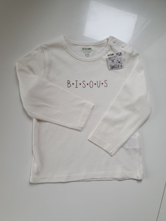 Tee-shirt manche longue Kiabi Neuf 24 mois