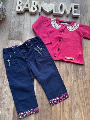 - Ensemble Lulu castagnette - 6 mois - Très bon état