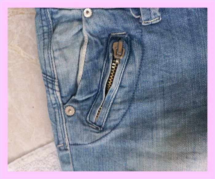 Jean taille basse S Blue Rags Denim - photo numéro 8