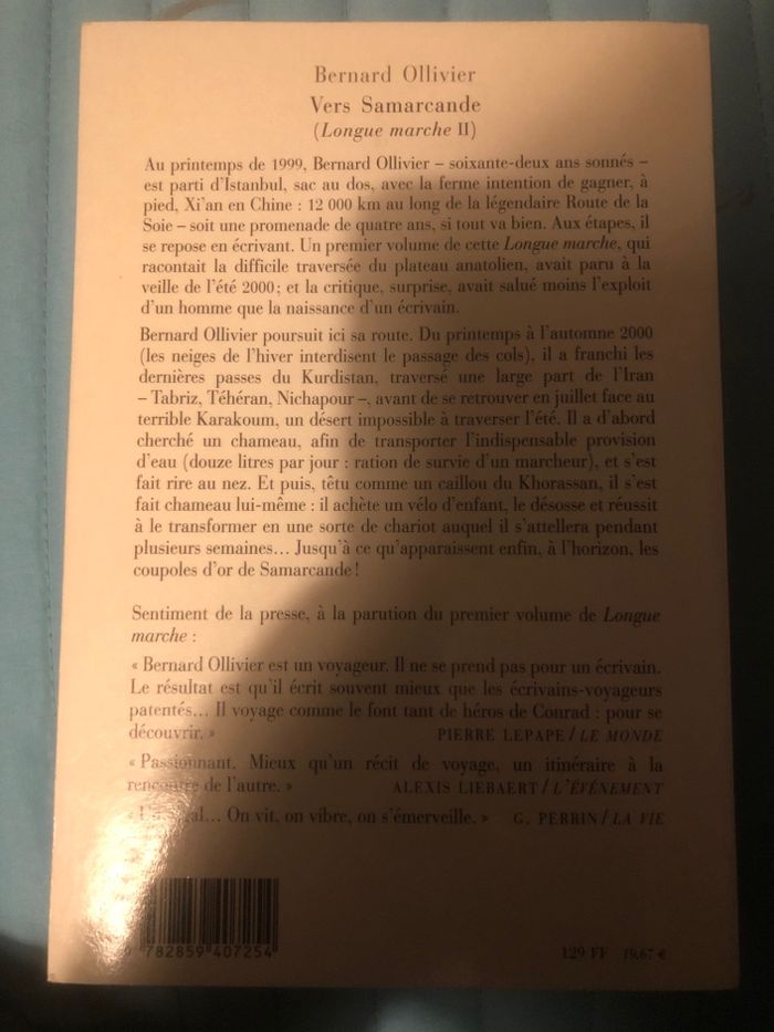Vers Samarcande - Longue marche - Bernard Ollivier - photo numéro 2