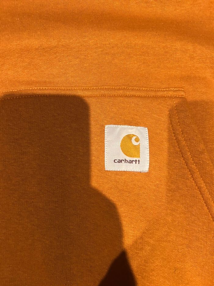 Sweat capuche carhartt marron taille S - photo numéro 2