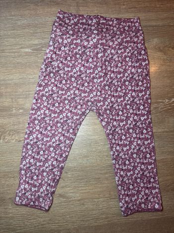 Legging fleurie rose Name It