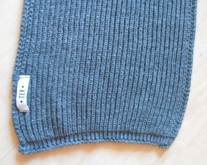 Echarpe grise en mailles, homme, neuf, TEX, made in France, chaude - photo numéro 6