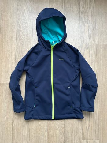 Veste Softshell Quechua bleu marine 4-5ans