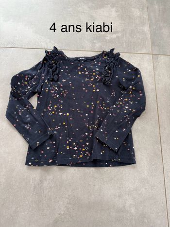 Tee shirt manches longues étoiles 4 ans kiabi