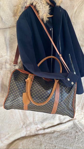 Sac de voyage neuf marron noir élégant grande capacité look luxe neuf tendance coup de cœur