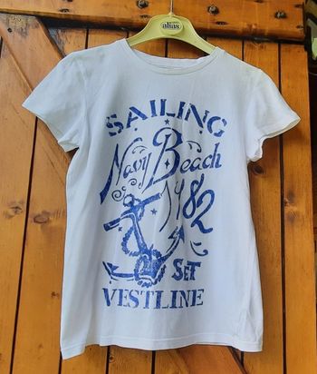 T.shirt blanc imprimé 10 ans