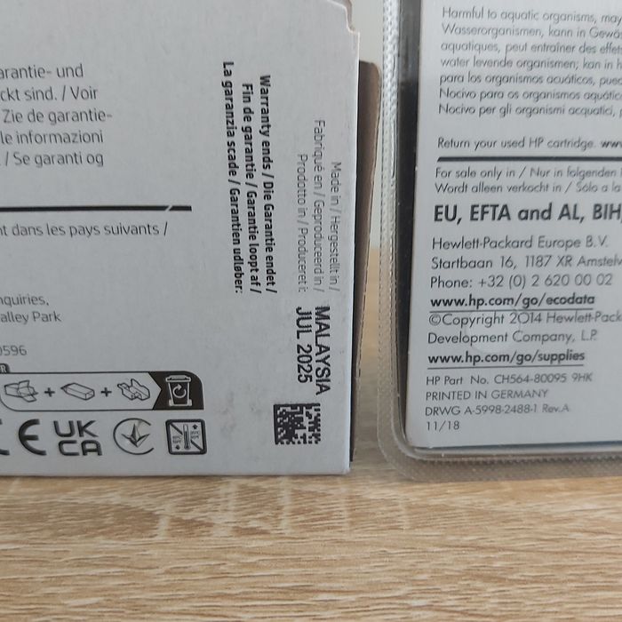 Lot deux cartouches d'encre hp 301 XL de grande capacité -BLACK+ TRICOLORE - - photo numéro 3