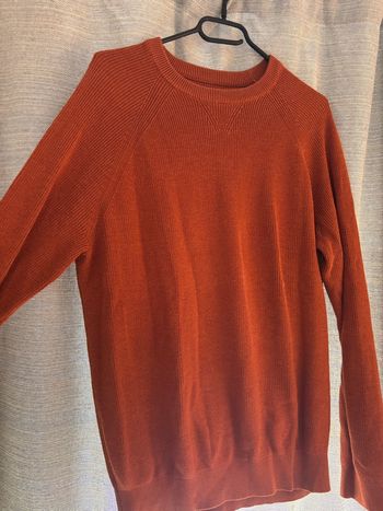 Pull maille orange