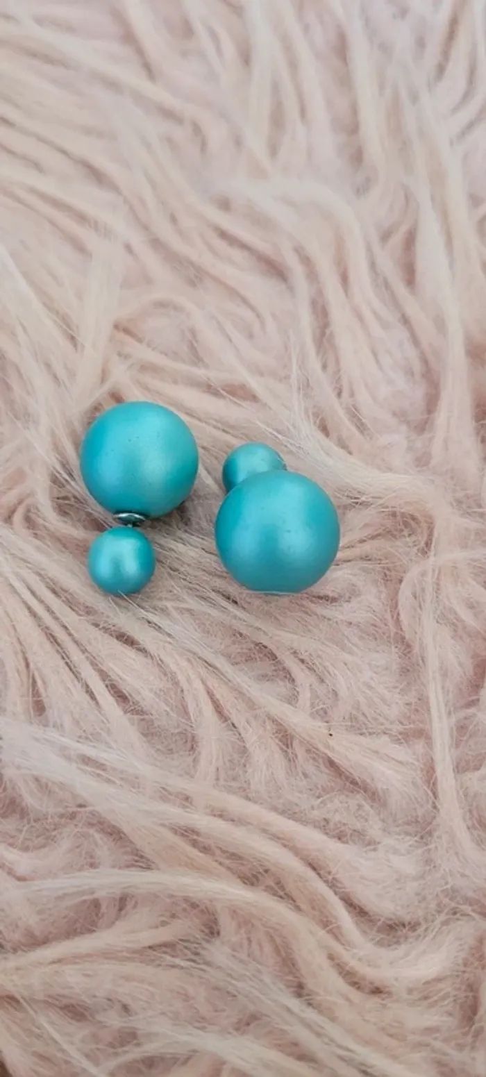 Boucles d'oreilles bleues