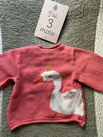 Gilet bébé fille 3 mois