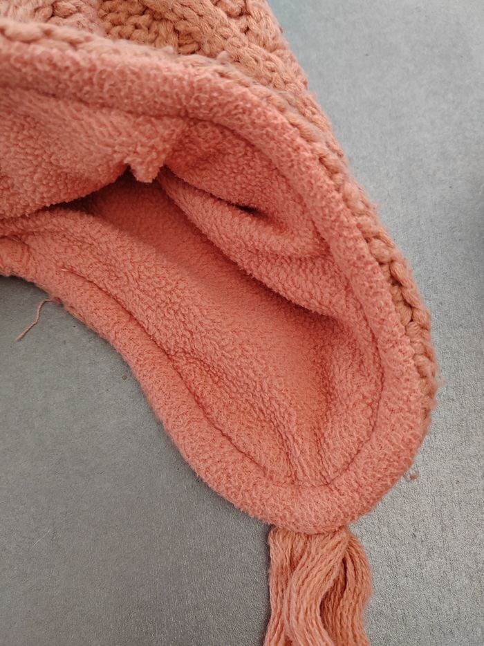 🧡Tour de cou + bonnet assorti corail 3-6 ans Kiabi - photo numéro 5
