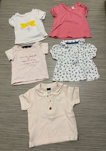 Lot de 4 T-shirts + 1 polo