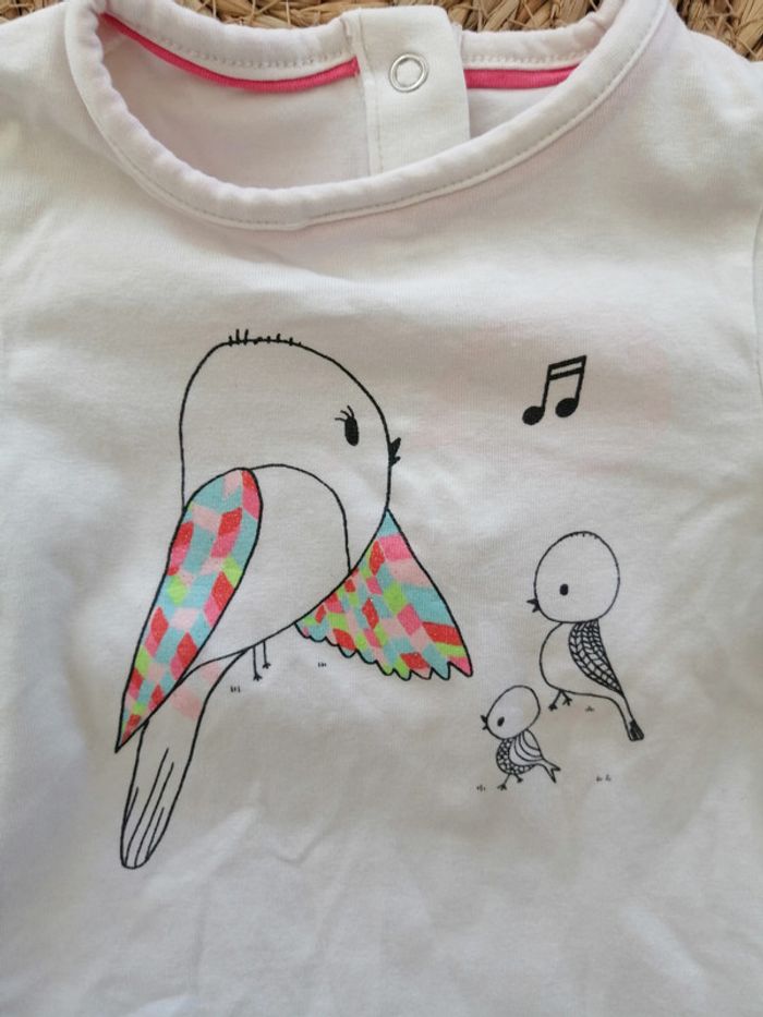 Tee-shirt manches longues fille 6 mois