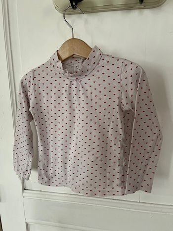 T-shirt motif cœur, quatre ans, grain de blé