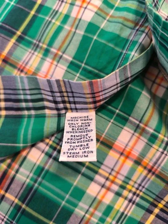 Chemisette Ralph Lauren - Custom Fit - Logo brodé rouge - Vert, noir - Taille XL - photo numéro 10