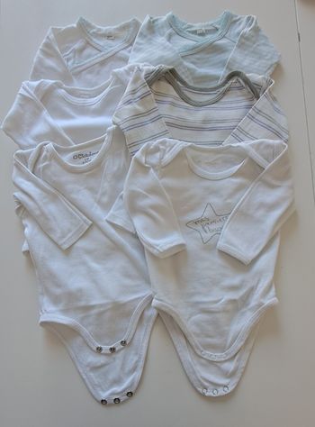 Lot de 6 bodys manches longues - Bébé Garçon - 6 mois (67 cm)