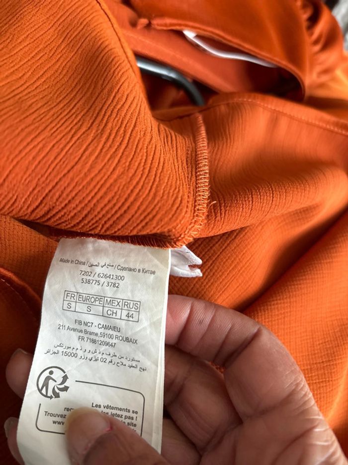 Blouse couleur brique - photo numéro 3