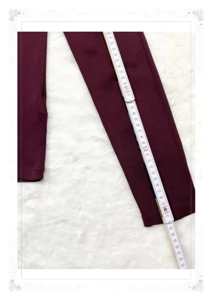 T-shirt manches longues Ralph Lauren femme coton rouge bordeaux col V taille M - photo numéro 14