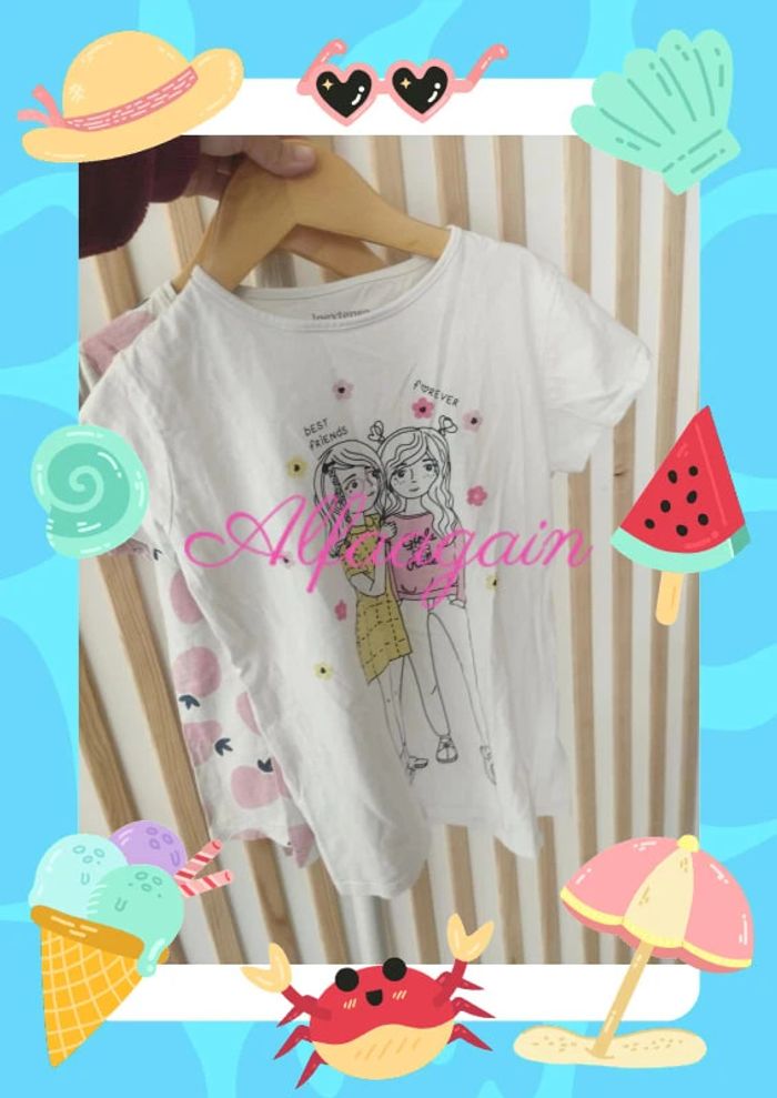 Lot T-shirts Okaïdi extenso 10ans - photo numéro 7