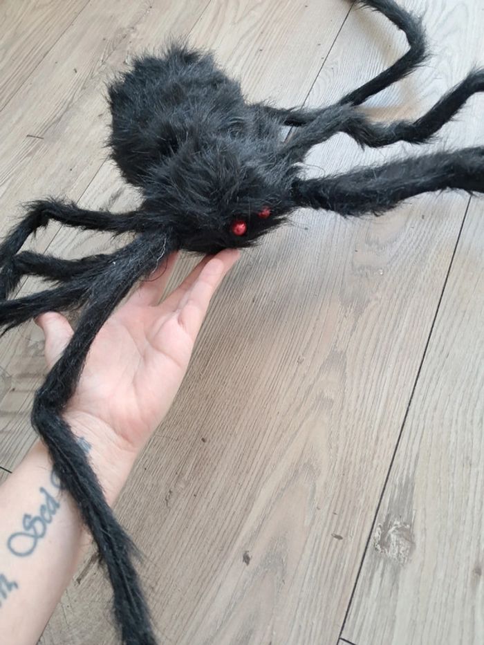 Énorme araignée de 1 mètre. Décor halloween - photo numéro 3