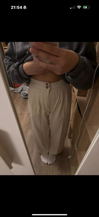 Pantalon beige fluide