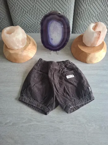 Short velours côtelé